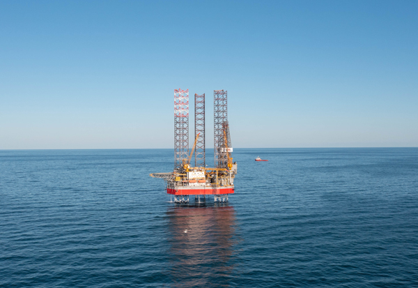 秦皇島29-6油田發(fā)現(xiàn)探井作業(yè)現(xiàn)場。受訪者供圖